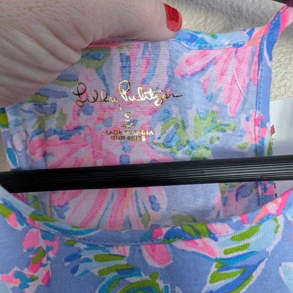 NEW Lilly Pulitzer Girls Harleigh Maxi Dress Blue Peri Sunrise Bay Multiple size - Picture 8 of 9